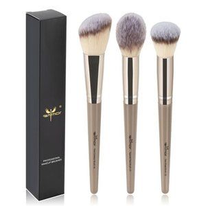 🦋 Contour and Highlighter Brush Set,🌹 Premium  Face Makeup Brush Kit